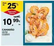 Continente Bom dia Camarao promoção