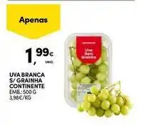 Continente Bom dia Continente - uva branca s/grainha promoção