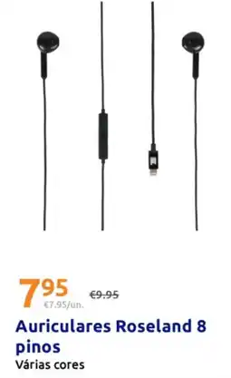 Action Auriculares roseland 8 pinos promoção