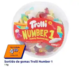 Action Sortido de gomas Trolli Number 1 promoção