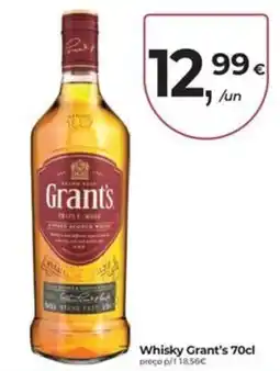 Aqui é fresco Whisky Grant's promoção