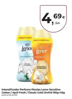 Aqui é fresco Intensificador Perfume Pérolas Lenor Sensitive promoção