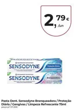 Aqui é fresco Pasta dent. sensodyne branqueadora promoção