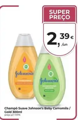 Aqui é fresco Champô Suave Johnson's Baby Camomila / Gold promoção
