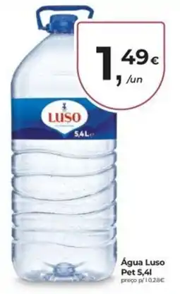 Aqui é fresco Água Luso Pet promoção