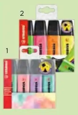 El Corte Inglés Stabilo Estojo com 4 marcadores Boss Original, disponíveis em cores pastel e néon promoção