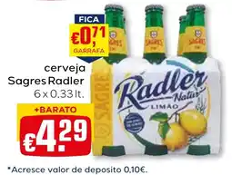 Bolama cerveja sagres radler promoção