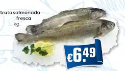 Bolama truta salmonada fresca promoção