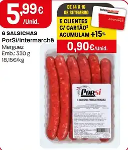 Intermarché 6 salsichas por si promoção