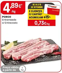 Intermarché Porco Entremeada s/ Entrecosto promoção