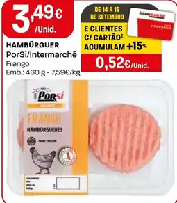 Intermarché Hambúrguer por si frango promoção