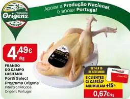 Intermarché Frango do campo lusitano porSi select programa origens promoção