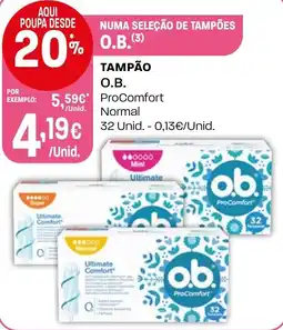 Intermarché Tampão O.B. ProComfort Normal promoção