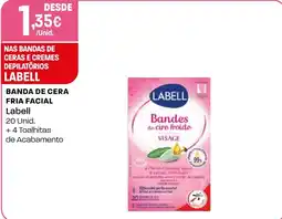 Intermarché banda de cera fria facial labell promoção