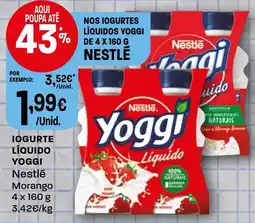Intermarché Iogurte líquido yoggi nestlé morango promoção