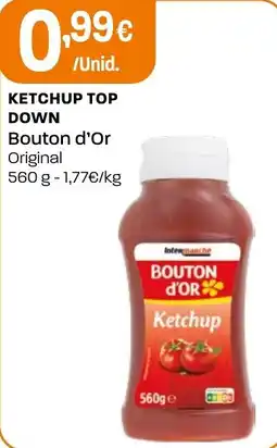 Intermarché Ketchup top down bouton d'or original promoção