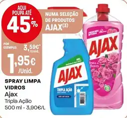 Intermarché Spray limpa vidros ajax tripla ação promoção