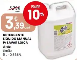 Intermarché Detergente líquido manual p/ lavar loiça apta limão promoção