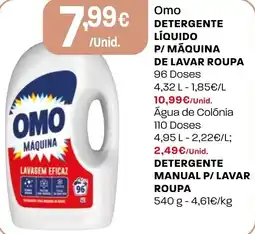 Intermarché Omo detergente líquido p/ máquina de lavar roupa promoção