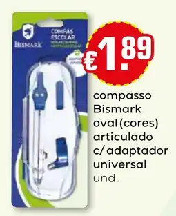 Bolama compasso bismark oval (cores) articulado c/adaptador universal und. promoção