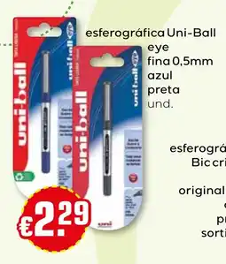 Bolama esferográfica uni-ball eye promoção