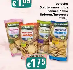 Bolama bolacha salutem marinhas natural/chia linhaça/integrais promoção