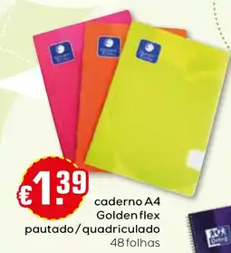Bolama caderno a4 golden flex promoção