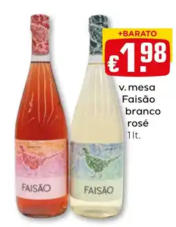 Bolama Mesa Faisão branco rosé promoção