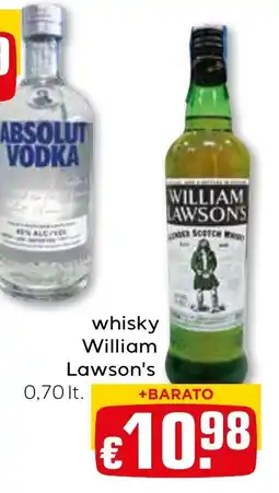 Bolama whisky William Lawsons promoção
