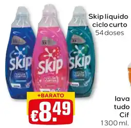 Bolama skip liquido ciclo curto promoção