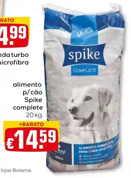 Bolama Alimento p/cão spike complete promoção