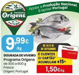 Intermarché Dourada de viveiro programa origens promoção