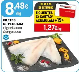 Intermarché Filetes de pescada higienizados congelados promoção
