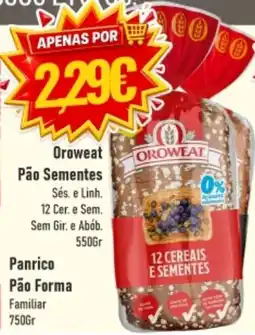Belita Oroweat pão sementes promoção