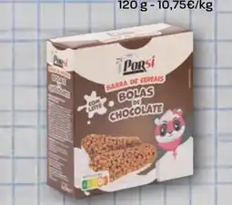 Intermarché Porsi barras de cereais bolas de chocolate promoção