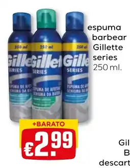 Bolama espuma barbear gillette series promoção