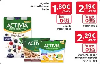 Amanhecer logurte activia danone gama promoção