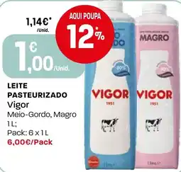 Intermarché Leite pasteurizado vigor meio-gordo, magro promoção