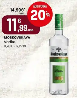 Intermarché Moskovskaya Vodka promoção