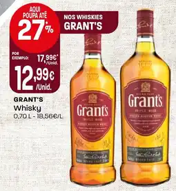 Intermarché grant's whisky promoção