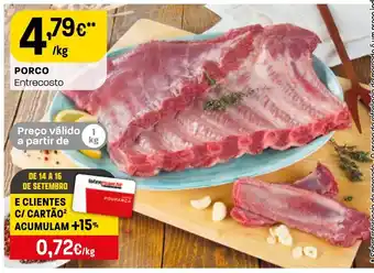 Intermarché Porco entrecosto promoção