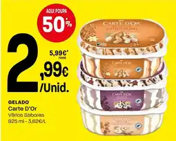 Intermarché Gelado Carte D'Or promoção
