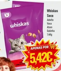 Belita Whiskas Seco Adulto Vaca Atum Galinha promoção
