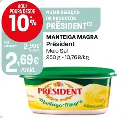 Intermarché Manteiga Magra President promoção