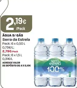 Intermarché Água s/ gás serra da estrela promoção