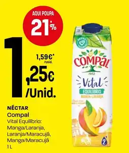 Intermarché Néctar compal vital equilíbrio promoção