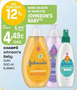 Intermarché Champô Johnson's Baby Gold promoção