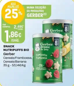 Intermarché Snack nutripuffs bio gerber promoção