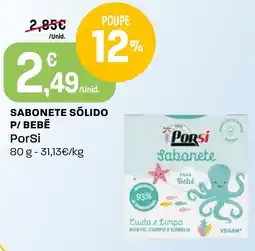 Intermarché Sabonete sólido p/ bebé porSi promoção