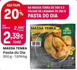 Intermarché massa tenra pasta do dia promoção